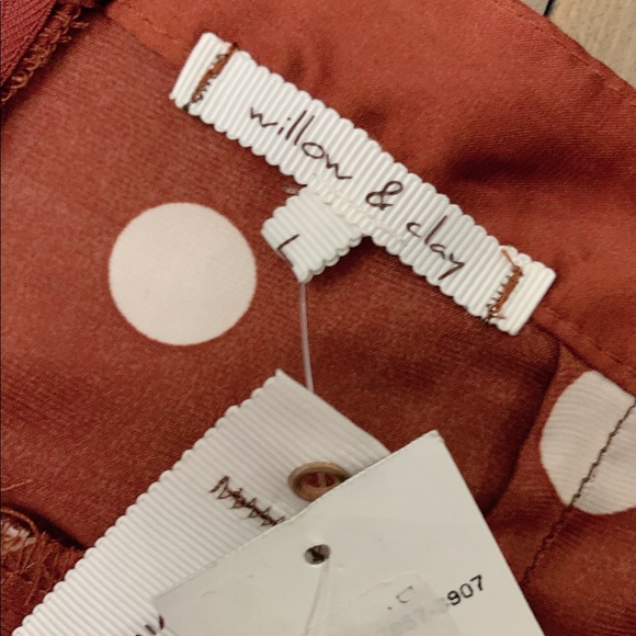 🛍2 for $25🛍 NWT Willow & Clay Polka Dot Pants - Picture 7 of 8